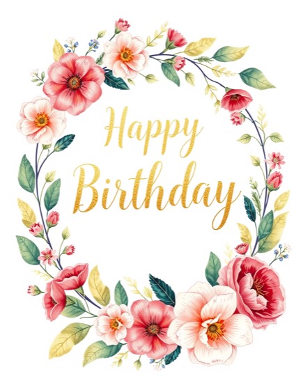 Greeting card painting example