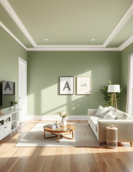 Room repaint painting example